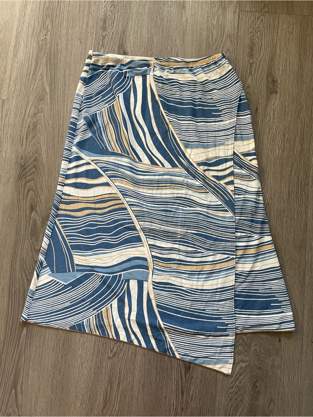 Y2K vintage geometrical pattern midi skirt